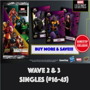 Upper Deck Marvel Legends GameStop Waves 2021 2 y 3 base/lámina ¡Tú eliges! - Imagen 1 de 24