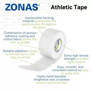 *1 Roll Actimove Porous Zonas Athletic Sports CPAP Mouth Tape 1.5" X 15 Yd - Picture 1 of 3