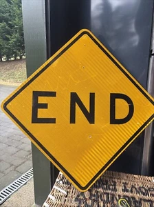 American Huge “END” Road Sign - Picture 1 of 14