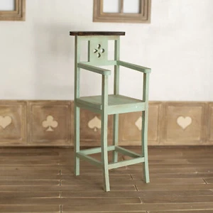1/12 Scale Dollhouse Miniatures Furniture Vintage Armchair Low Chair Unfinished - Picture 1 of 14