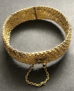 Sterling Silver 925 Lot Bracelet B19 Bangle Hinge Gold Plated Weave Filigree Mom - Picture 1 of 9