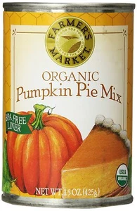 Farmer's Market Foods, Organic Canned Pumpkin Pie Mix, 15 Ounce - Picture 1 of 2