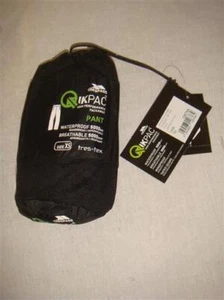 Trespass Qikpac Unisex Packaway Impermeabile Zaino Pantaloni da Pioggia XS - Foto 1 di 18