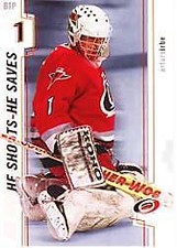 2002-03 Between the Pipes He Shoots He Saves Points #5 Arturs Irbe 1 pt. 