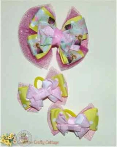 It's a Frozen Birthday Hair Bow Set of 3 - Picture 1 of 6
