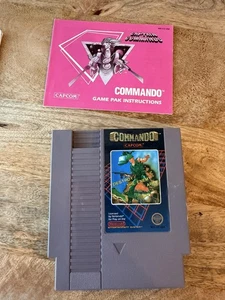 Capcom Commando Nintendo NES Game Cartridge + Manual Japan NES-CO-USA - Picture 1 of 4