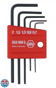 Wiha 35392 5 Piece Mini L-Key Short Hex Metric Set - Picture 1 of 2