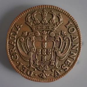 Portugal 10 Reis 1738 ,Grade AUNC - Picture 1 of 2