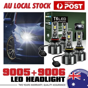 For Honda Civic 2006-2011 2x 9005/HB3 + 2x 9006/HB4 LED Headlight Bulbs Kit - Picture 1 of 20