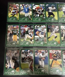Lote de 24 tarjetas de fútbol americano Topps 2002 B Bettis/Ricky Williams/Marvin Harrison/8 radiocontrol - Imagen 1 de 17