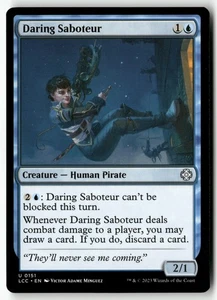 Daring Saboteur U 151 sin lámina casi nuevo MTG Commander: The Lost Caverns of Ixalan - Imagen 1 de 1