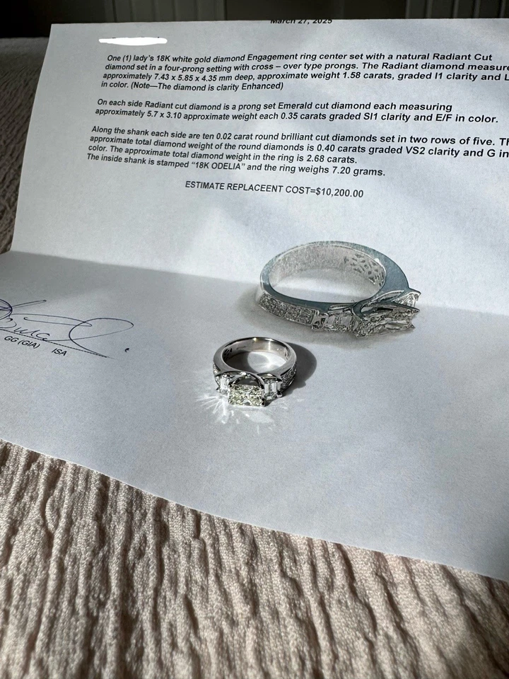 18k 2.68ct Engagement Ring - Image 1 of 2