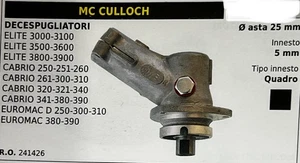 COPPIA CONICA DECESPUGLIATORE McCULLOCH ELITE CABRIO EUROMAC ASTA Ø 25 - Foto 1 di 1