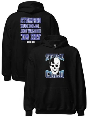 Stone Cold Steve Austin Stomping Mudholes Pullover Hoody Sweatshirt New - Image 1 of 4