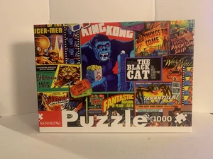 THRILLER MOVIE CLASSICS Wippe 1000 Teile Puzzle Horrorfilm Spiel Retro - Bild 1 von 1