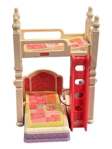 Fisher Price Loving Family Dollhouse Girl Bunkbed Excellent Used Condition 6.5”T - Picture 1 of 8
