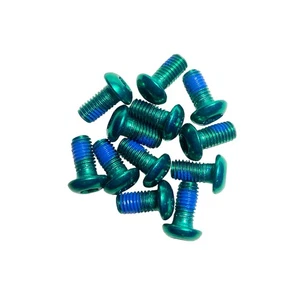 Miles Wide Steel Rotor Bolts, Green - Picture 1 of 1