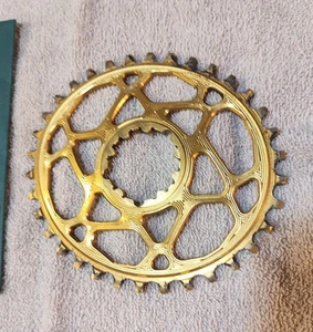 absoluteBLACK 34T Oval Boost Direct Mount Narrow Wide Chainring SRAM 3-Bolt GOLD - Bild 1 von 4