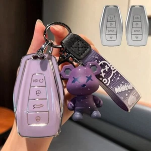 TPU Car Key Case Cover Fob Shell for Geely Emgrand X7 EX7 Coolray 2019-2020 - Picture 1 of 10