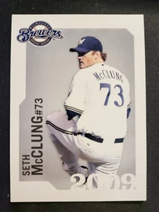 Carta Milwaukee Brewers Polizia Due Fiumi Seth Mcclung 2009 - Foto 1 di 2
