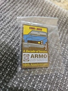 ARMO RESTORATION 10TH ANNIVERSARY AT SEMA LOGO AUTOMOTIVE HAT PIN Pontiac GTO - Picture 1 of 9