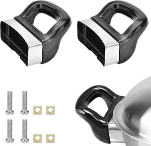 2 Pcs Pot Short Side Handles Replacement Pot Metal Handle Universal Pan Side Han - Picture 1 of 12