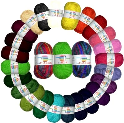 GB Filzwolle Filz-it uni 100% Schurwolle zum filzen stricken häkeln (5,40€/100g)