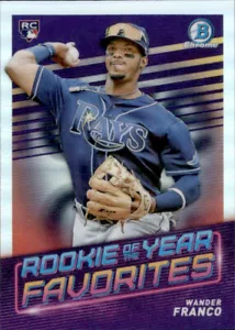 2022 BOWMAN CHROME ROOKIE YEAR FAVORITES TAMPA BAY RAYS - WANDER FRANCO #ROYF-1 - Picture 1 of 2