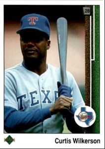 1989 Upper Deck Curtis Wilkerson .. Texas Rangers #465