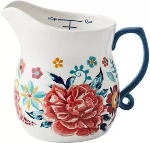 Pioneer Frauen Andenken Blumen 32 Unzen Keramik Messkrug - Bild 1 von 6
