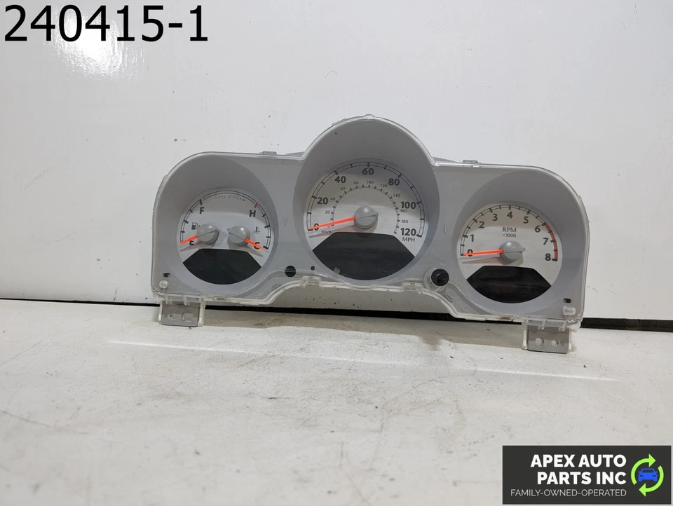OEM 2007 Chrysler PT Cruiser 2.4L Instrument Gauge Cluster Match 05107621AI Foto 1 de 4