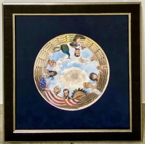 RICHARD GABRIEL CHASE Original Watercolor Painting Presidents Historical Figures - Bild 1 von 7