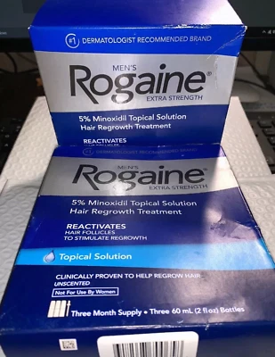 ROGAINE (2) Tratamiento de Regeneración del Cabello Solución Tópica Suministro para 6 Meses Exp 2027 Foto 1 de 3