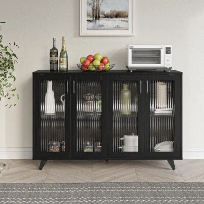 Sideboard Kitchen Buffet Cupboard Living Room Cabinet TV Stand with 2 / 4 Doors