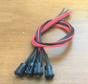 4 BBT Super Bright 12 volt White LED Mini 1/4" Marine Grade Courtesy Lights - Picture 1 of 6