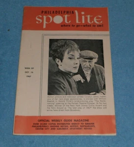 Philadelphia Spot Lite Magazine Oct 14 1967 Carolyn Jones In The Homecoming - Picture 1 of 4