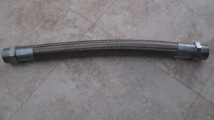 Extra-Flexible High-Pressure Chemical Hose Znc-Pltd Rigid Male Fittings, 750 PSI - Picture 1 of 3