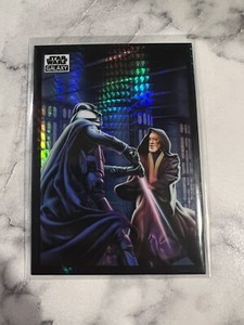 2022 Topps Chrome Star Wars Galaxy Darth Vader VS Obi-Wan Kenobi #44 Prism /75
