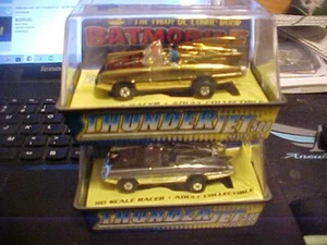 NEW in cube Batmobile Silver & Gold Lightning ThunderJet 500 aurora Slot cars - Picture 1 of 2