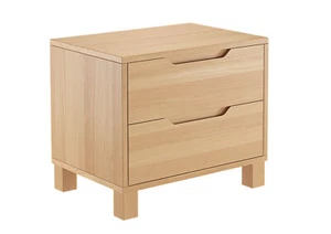 Nachttisch Buche Nachtkästchen Bettkommode Nachtschrank mit Schublade - Bild 1 von 10