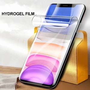 Full Cover Hydrogel Film Screen Protector For iPhone 16 15 14 13 Protective Film - Picture 1 of 11