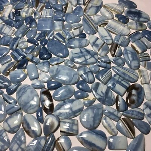 Piedra preciosa cabujón envoltura de alambre suelto ópalo azul Owyhee natural para hacer joyas - Imagen 1 de 6