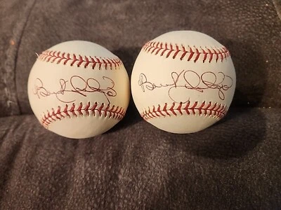 2x Gigantes BENITO SANTIAGO Firmado Oficial MLB Béisbol AUTO - MCM Foto 1 de 2