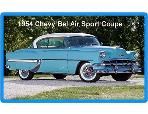 1954 Chevy Bel Air Sport Coupe Refrigerator / Toolbox Magnet - Picture 1 of 1