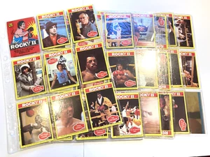 Seltenes ROCKY II Komplettset 1979 Topps 99 Karten Sylvester Stallone + 22 Aufkleber - Bild 1 von 16