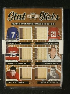 2022 Leaf Lumber Stat Stick Hull Horton Mikita Ullman Ferguson Rousseau #/35 - Picture 1 of 5