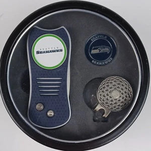 NFL Seattle Seahawks Switchblade Divot Tool, Cap Clip, 2 Ball Marker - Bild 1 von 1