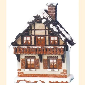 Hubrig Winterkinder Winterhaus Balkon elektrisch beleuchtet Erzgebirge Fachhand - Bild 1 von 1