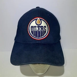 Gorra de béisbol Edmonton Oilers talla L elástica azul marino algodón marcas HG NHL - Imagen 1 de 8