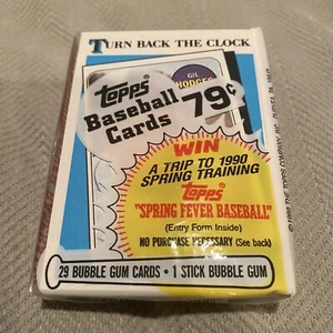 1989 TOPPS BASEBALL UNOPENED BUBBLE GUM PACK – Turn Back the Clock Gil Hodges - Picture 1 of 2